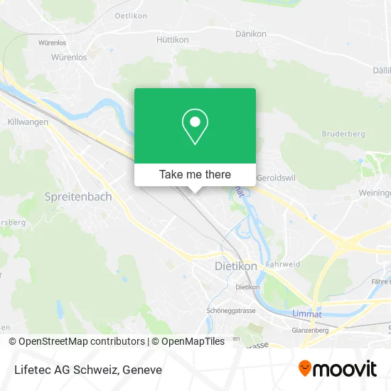 Lifetec AG Schweiz map