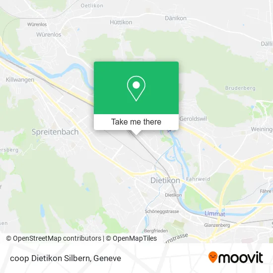 coop Dietikon Silbern map