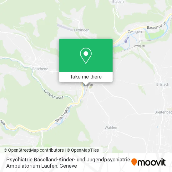 Psychiatrie Baselland-Kinder- und Jugendpsychiatrie Ambulatorium Laufen map