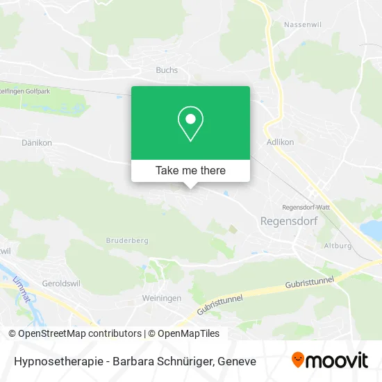 Hypnosetherapie - Barbara Schnüriger map
