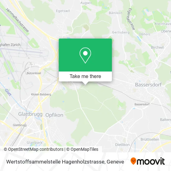 Wertstoffsammelstelle Hagenholzstrasse map
