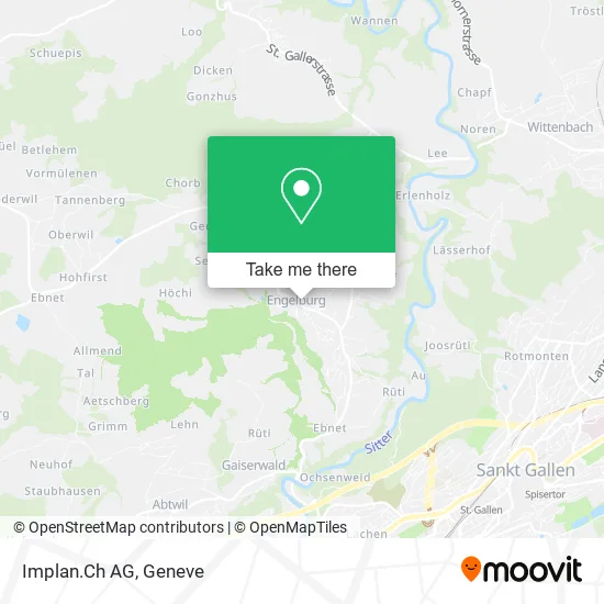 Implan.Ch AG map