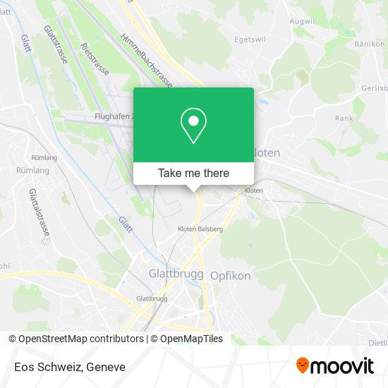 Eos Schweiz map