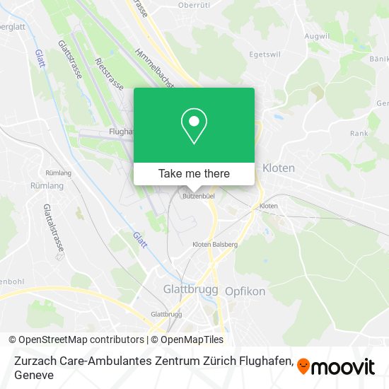 Zurzach Care-Ambulantes Zentrum Zürich Flughafen plan