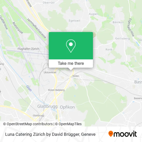 Luna Catering Zürich by David Brügger map