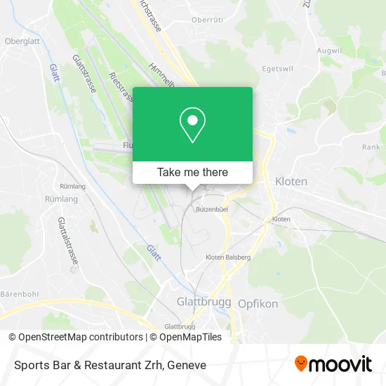 Sports Bar & Restaurant Zrh map