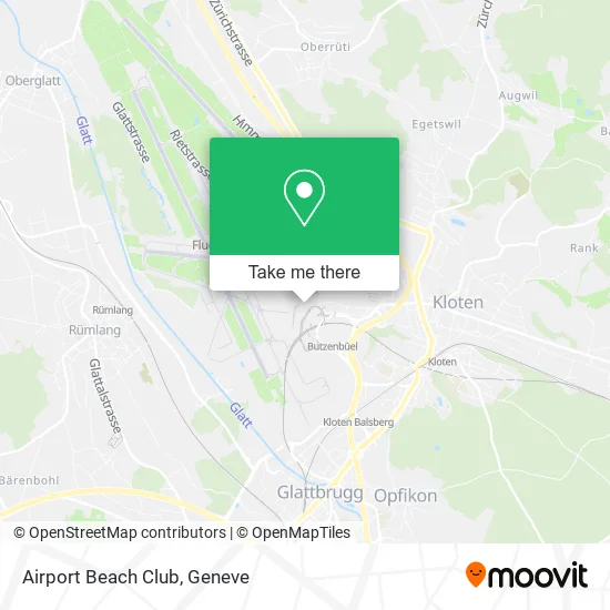 Airport Beach Club map