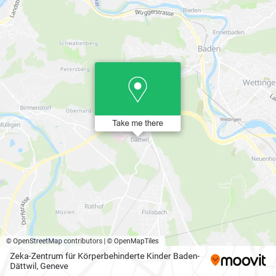 Zeka-Zentrum für Körperbehinderte Kinder Baden-Dättwil map
