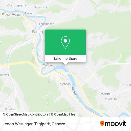 coop Wettingen Tägipark map