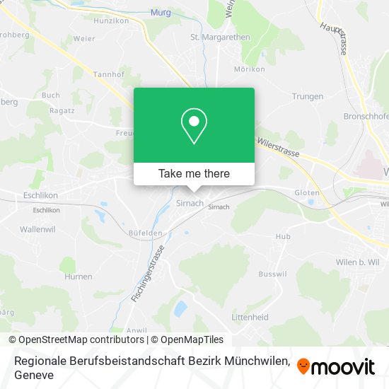 Regionale Berufsbeistandschaft Bezirk Münchwilen map