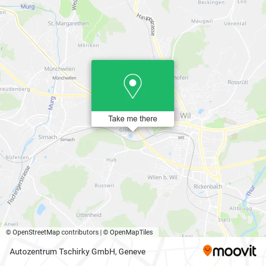 Autozentrum Tschirky GmbH map