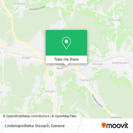 Lindenapotheke Sissach map