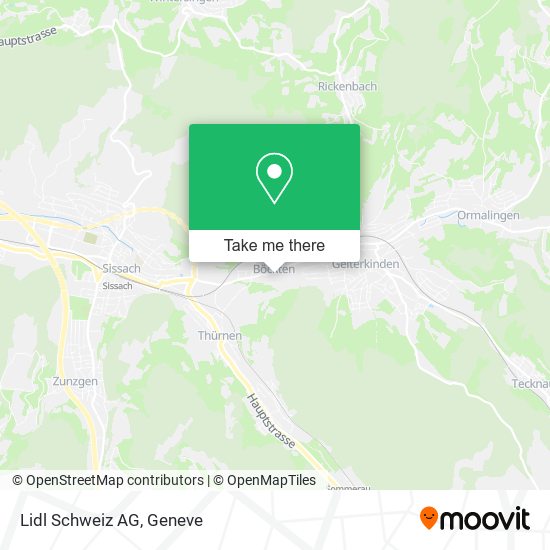 Lidl Schweiz AG map