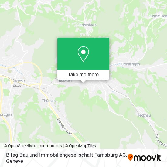 Bifag Bau und Immobiliengesellschaft Farnsburg AG map