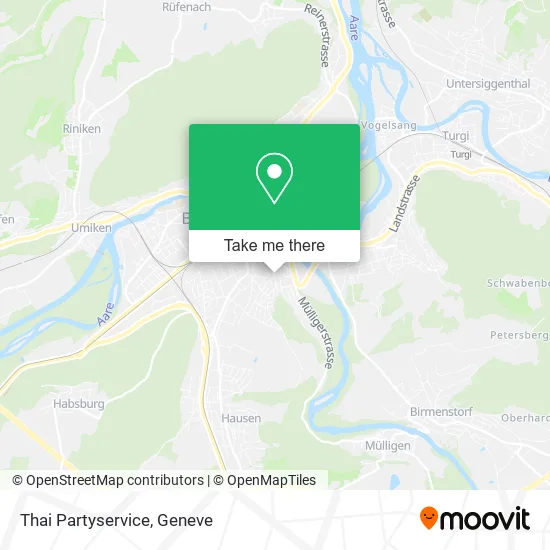 Thai Partyservice map