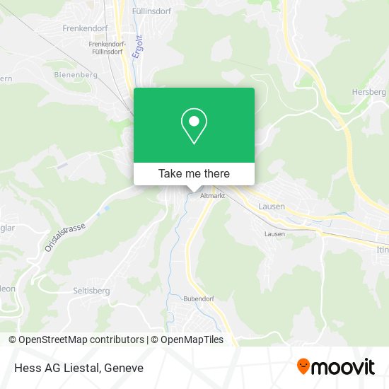 Hess AG Liestal map