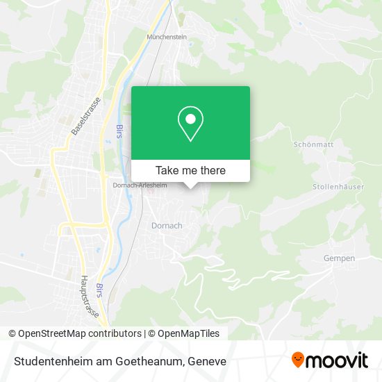 Studentenheim am Goetheanum map