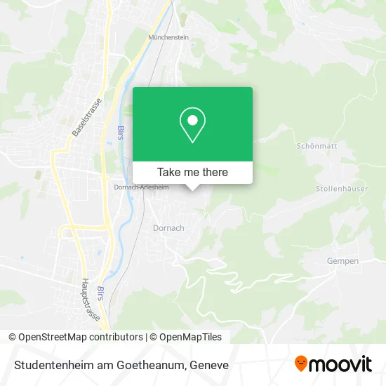 Studentenheim am Goetheanum map