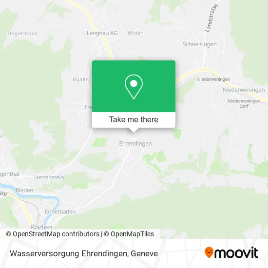Wasserversorgung Ehrendingen map