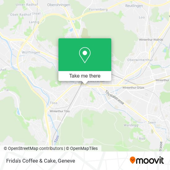 Frida's Coffee & Cake map