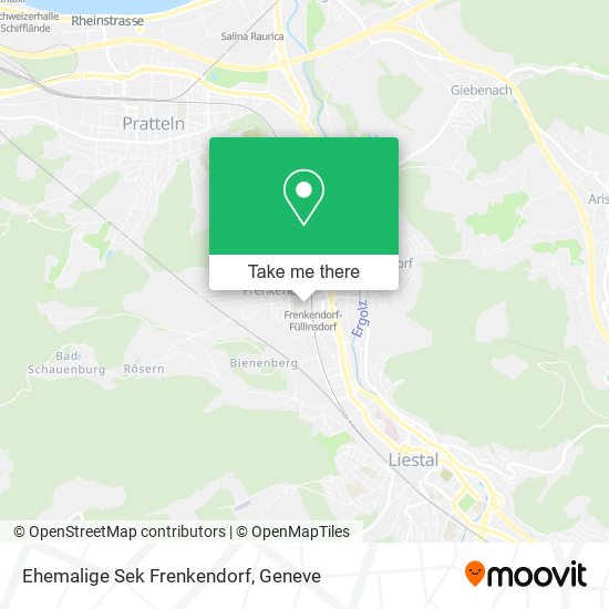 Ehemalige Sek Frenkendorf map