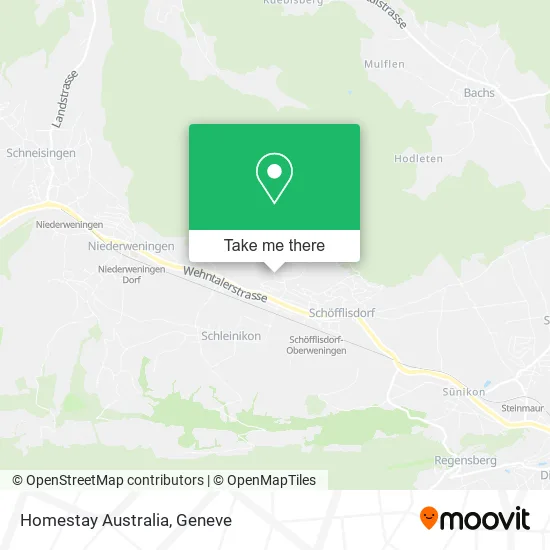 Homestay Australia map