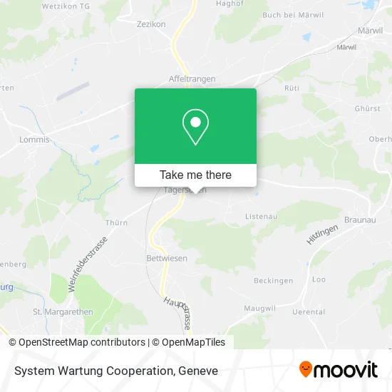 System Wartung Cooperation map