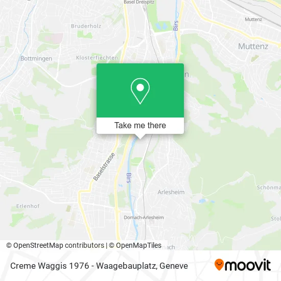 Creme Waggis 1976 - Waagebauplatz map