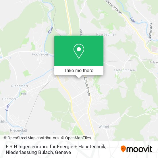 E + H Ingenieurbüro für Energie + Haustechnik, Niederlassung Bülach map