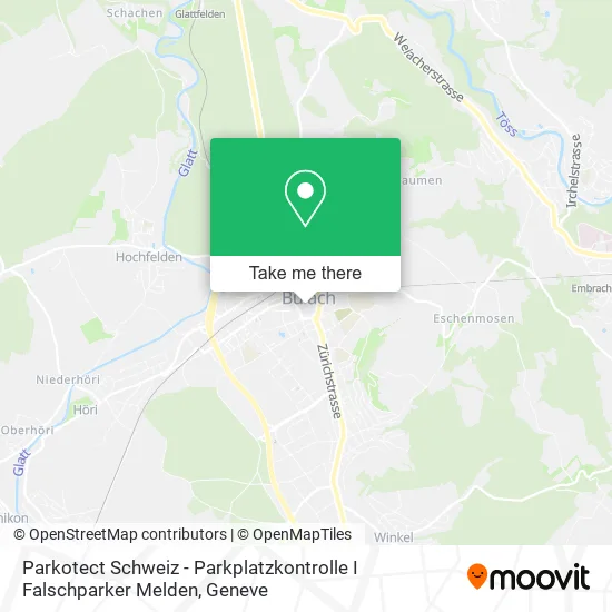Parkotect Schweiz - Parkplatzkontrolle I Falschparker Melden map