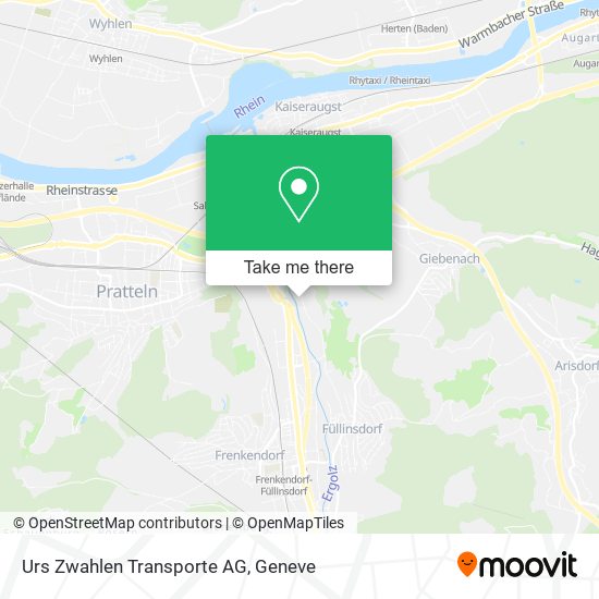 Urs Zwahlen Transporte AG map