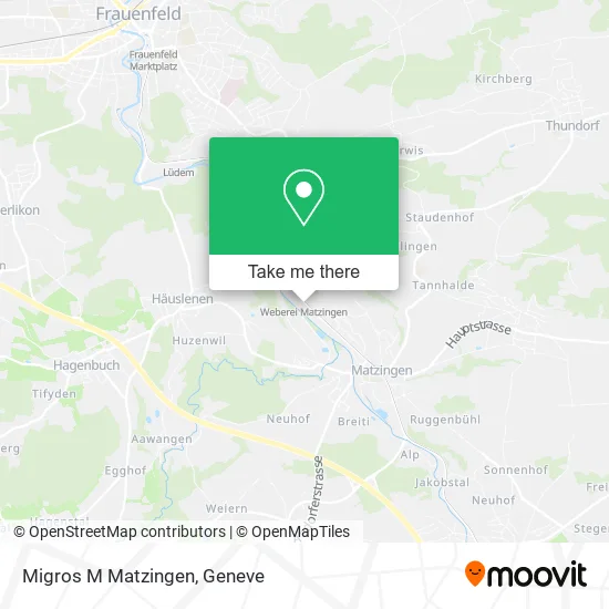 Migros M Matzingen map