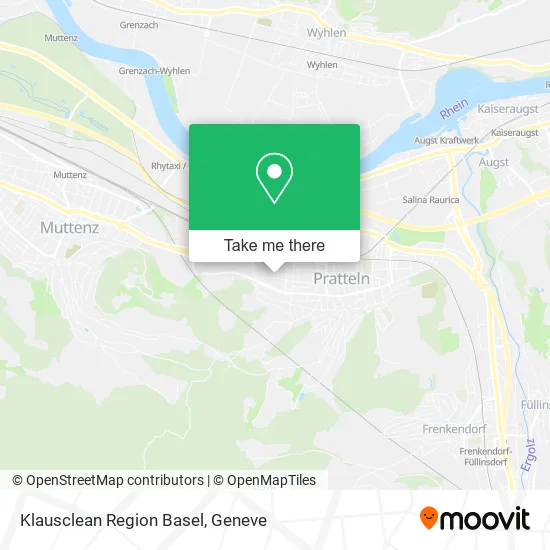 Klausclean Region Basel map