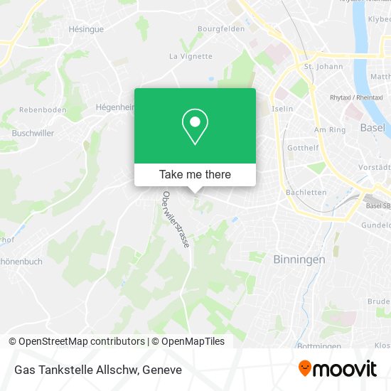 Gas Tankstelle Allschw map