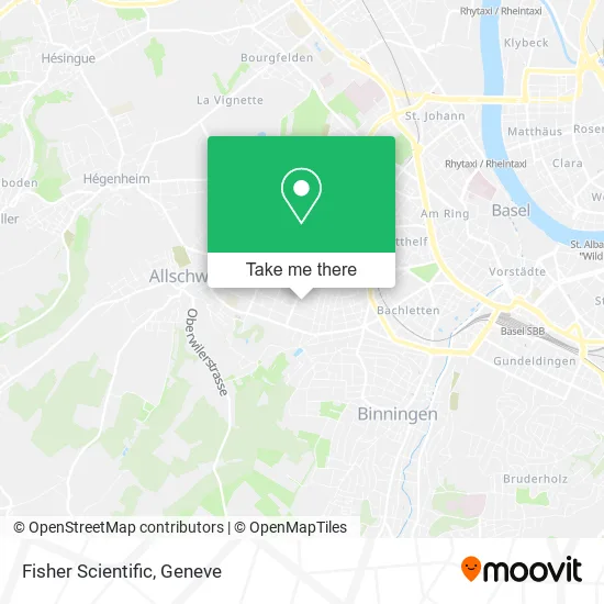 Fisher Scientific map