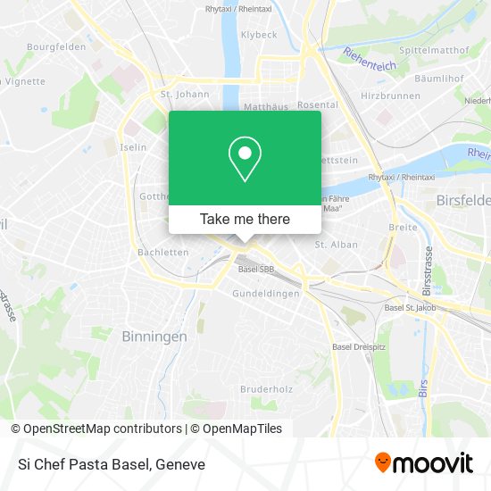 Si Chef Pasta Basel map