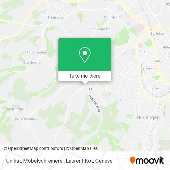 Unikat, Möbelschreinerei, Laurent Kot map