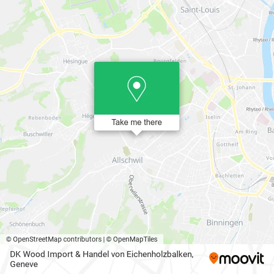 DK Wood Import & Handel von Eichenholzbalken map