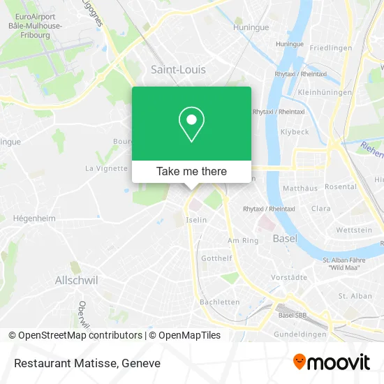 Restaurant Matisse plan