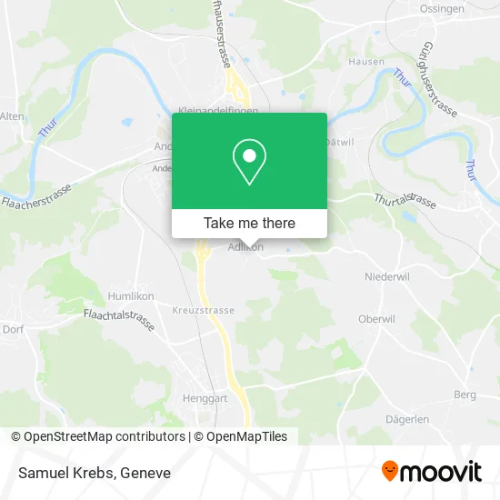 Samuel Krebs map