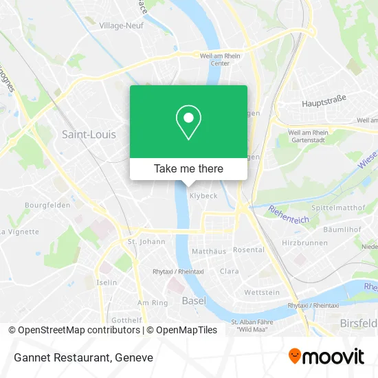 Gannet Restaurant map