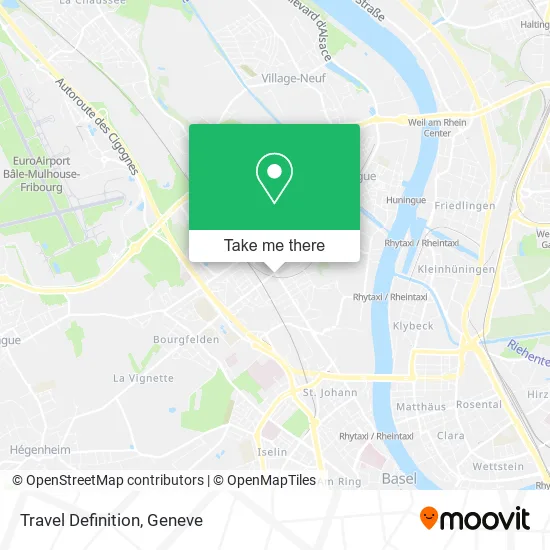 Travel Definition map