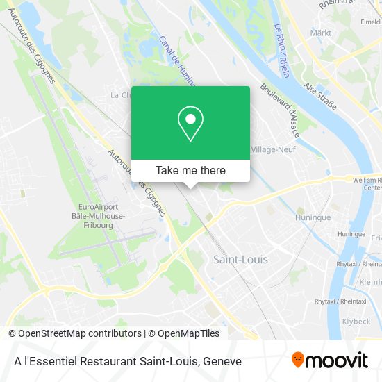 A l'Essentiel Restaurant Saint-Louis map