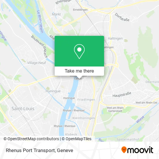 Rhenus Port Transport map