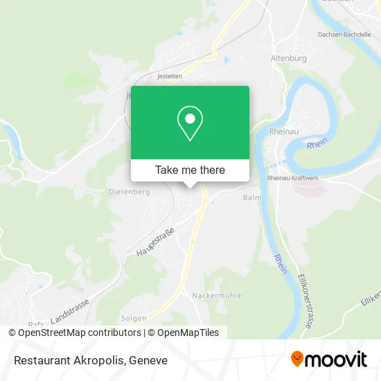 Restaurant Akropolis map