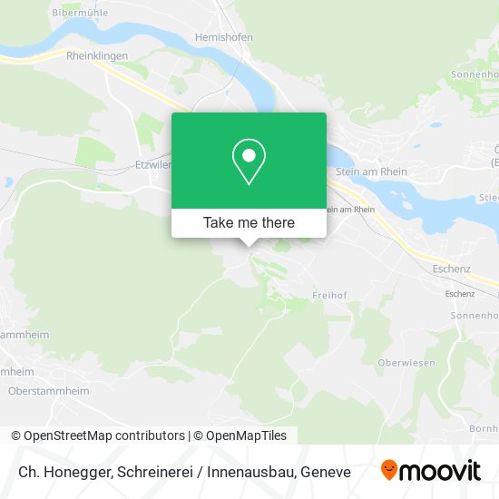 Ch. Honegger, Schreinerei / Innenausbau map