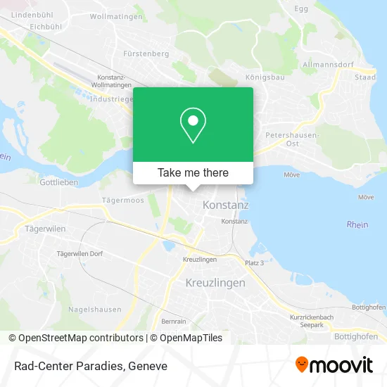 Rad-Center Paradies map