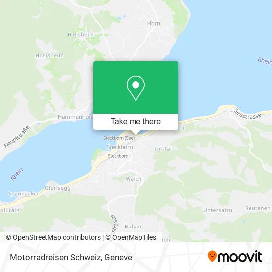 Motorradreisen Schweiz map