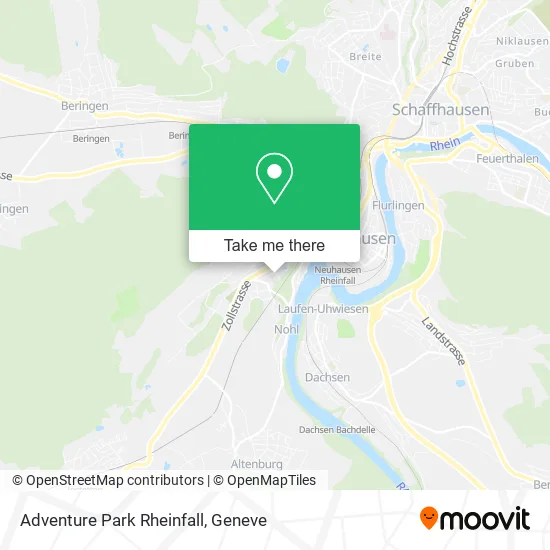 Adventure Park Rheinfall map