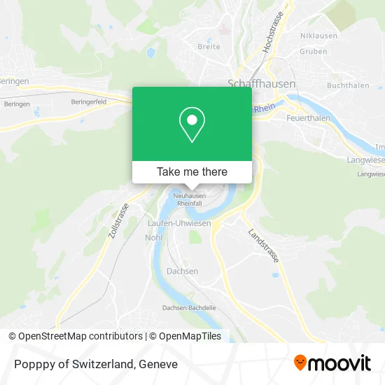 Popppy of Switzerland map